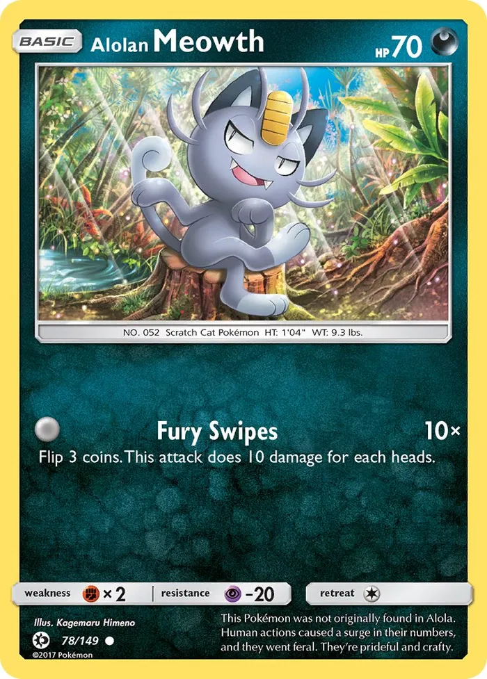 Carte Miaouss d'Alola — Sun & Moon