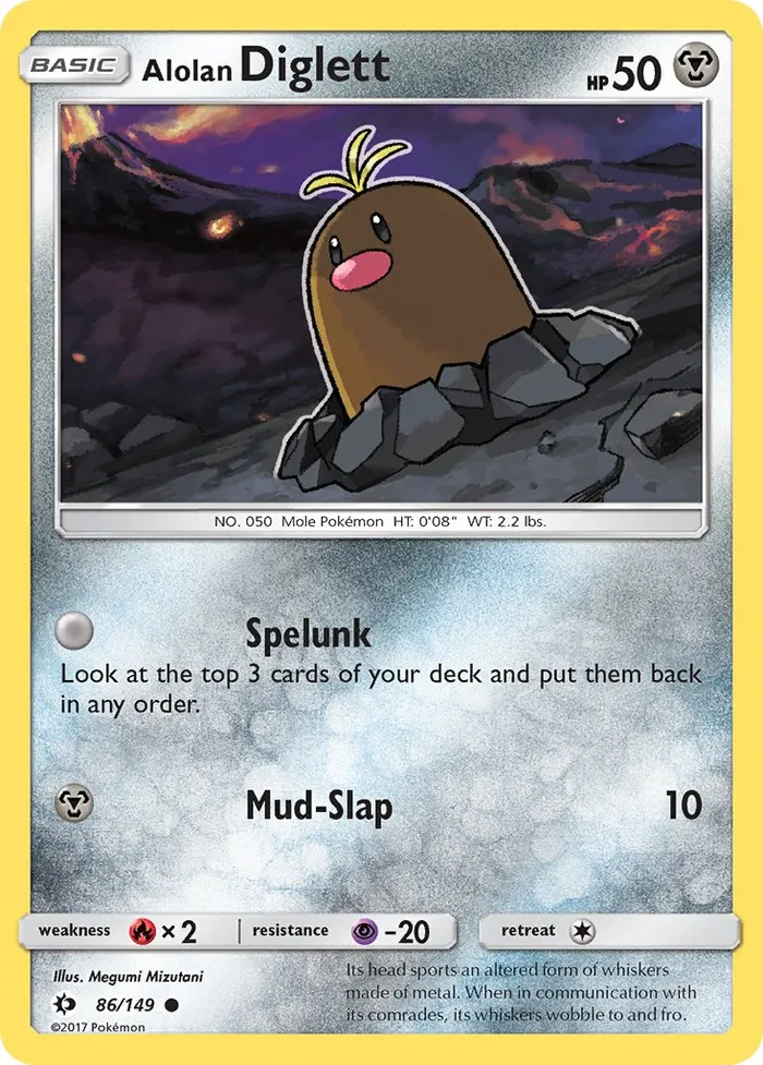Carte Taupiqueur d'Alola — Sun & Moon