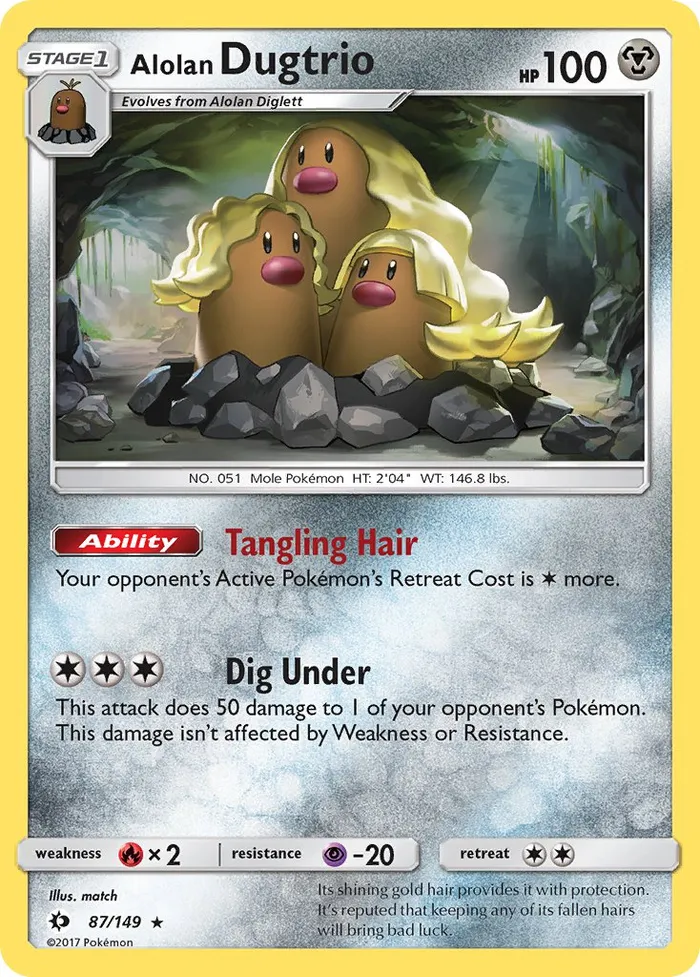Carte Triopikeur d'Alola — Sun & Moon