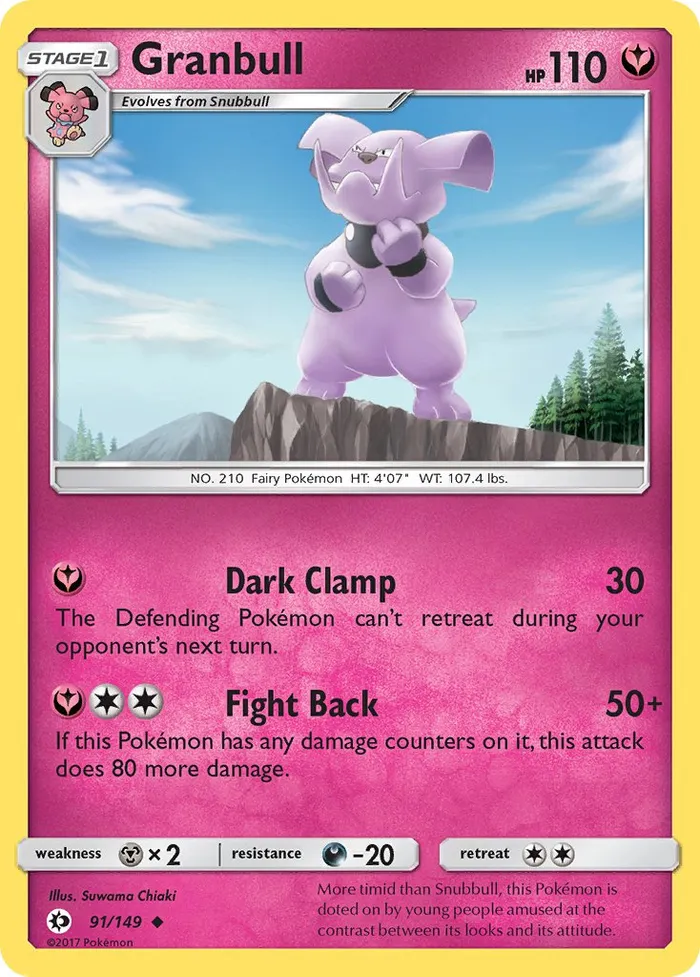 Carte Granbull — Sun & Moon