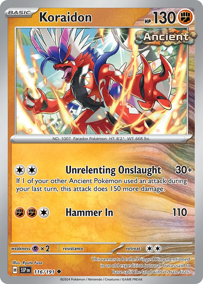 Carte Koraidon — Surging Sparks