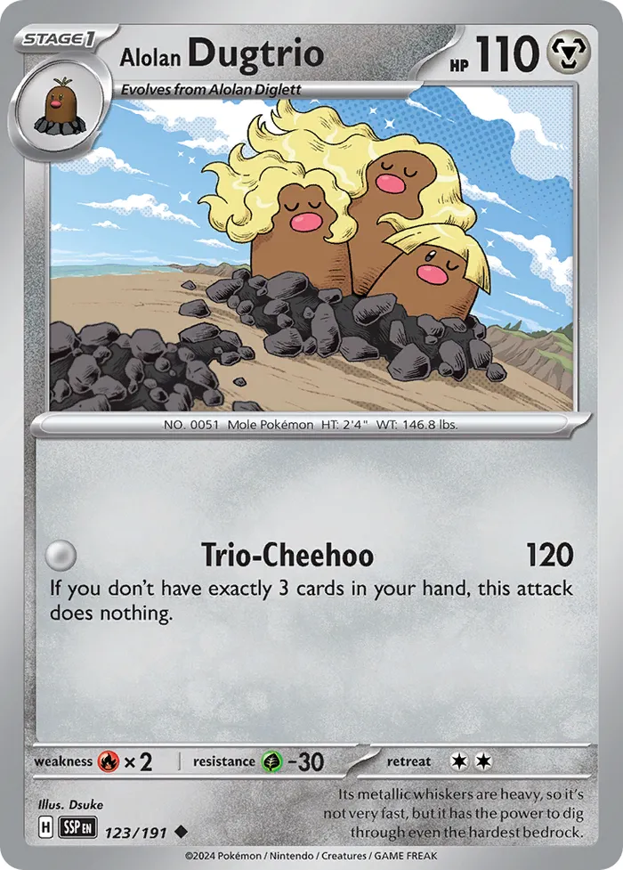 Carte Triopikeur d'Alola — Surging Sparks