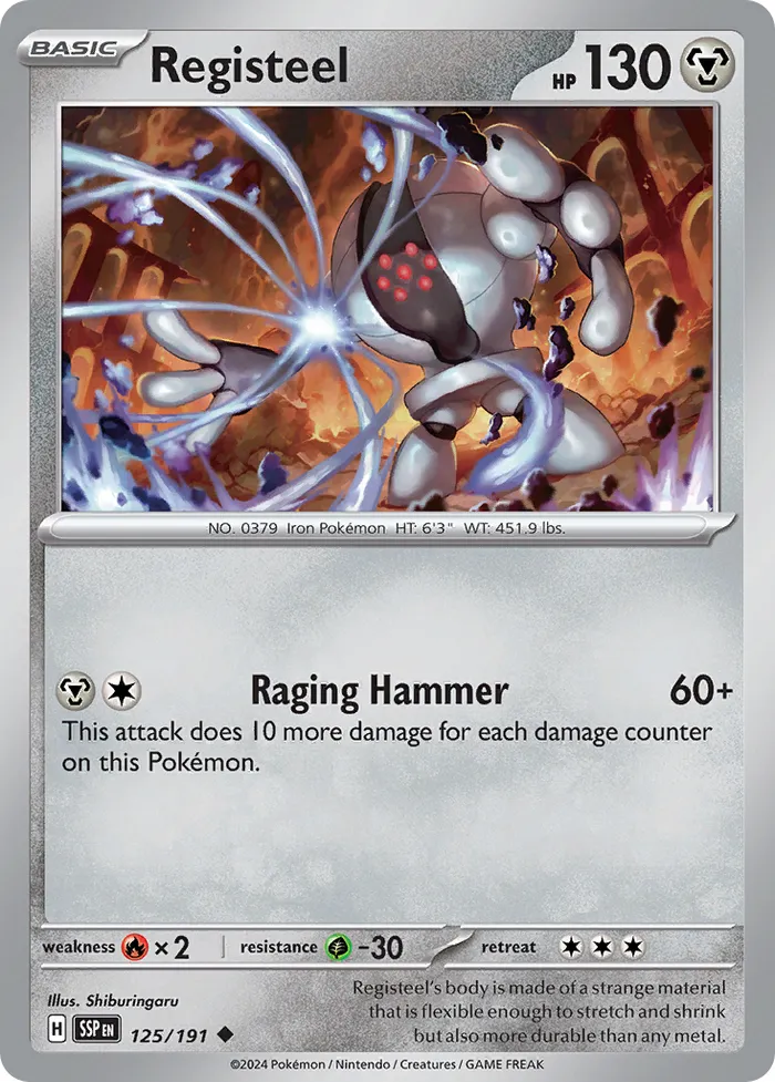 Carte Registeel — Surging Sparks