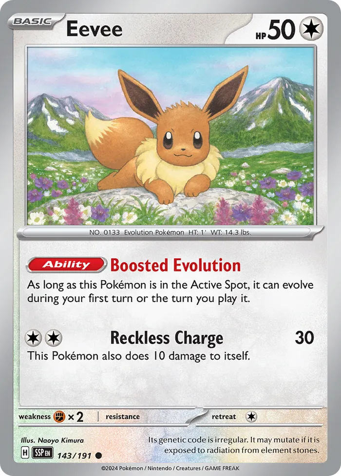 Carte Eevee — Surging Sparks