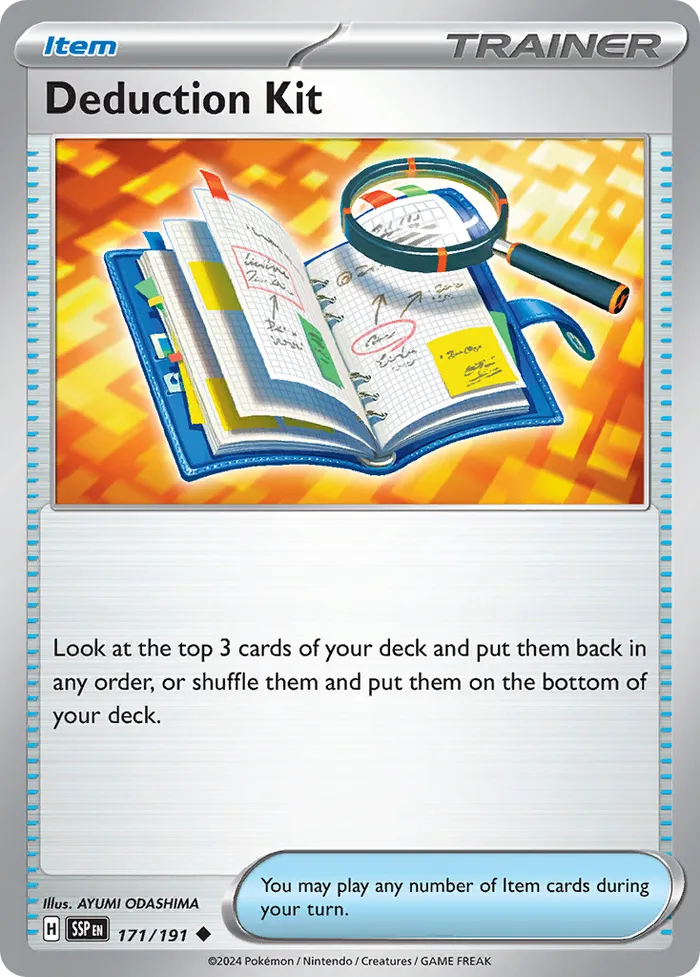 Carte Kit de Déduction — Surging Sparks
