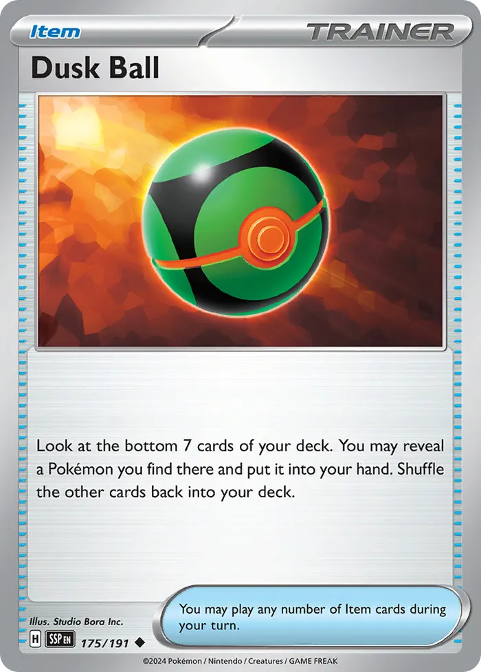 Carte Sombre Ball — Surging Sparks