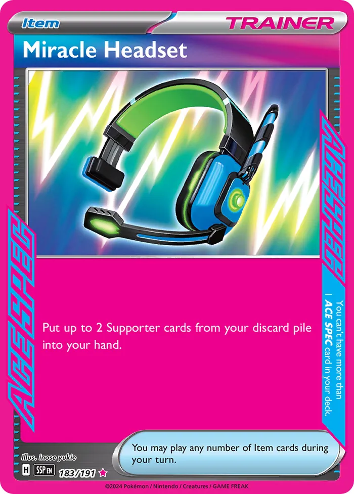 Carte Casque Miracle — Surging Sparks