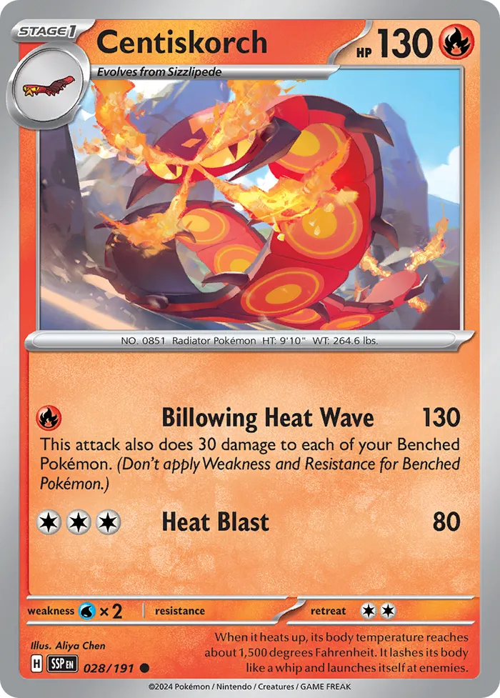 Carte Scolocendre — Surging Sparks