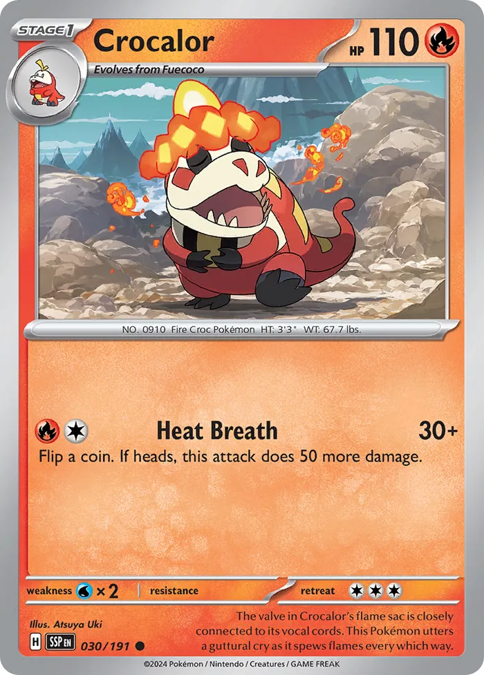 Carte Crocogril — Surging Sparks
