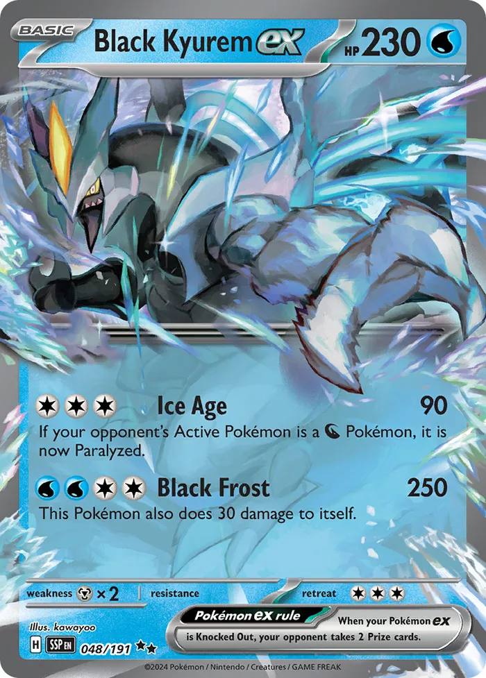 Carte Kyurem Noir ex — Surging Sparks
