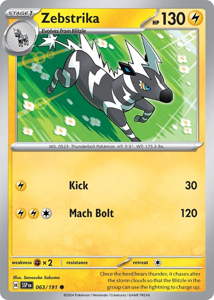 Carte Zéblitz — Surging Sparks