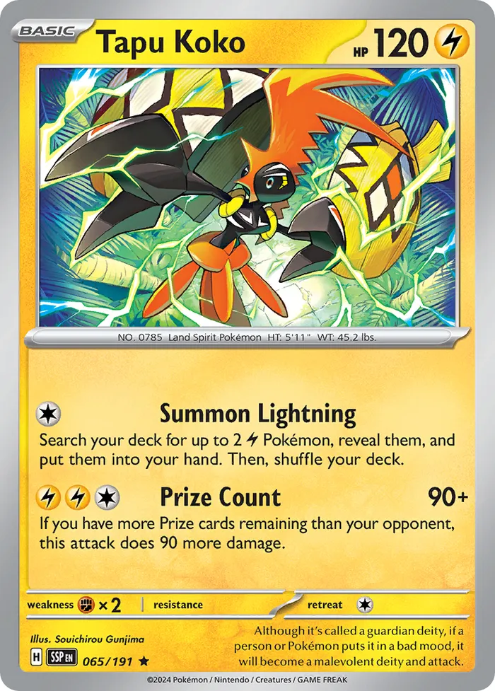 Carte Tokorico — Surging Sparks
