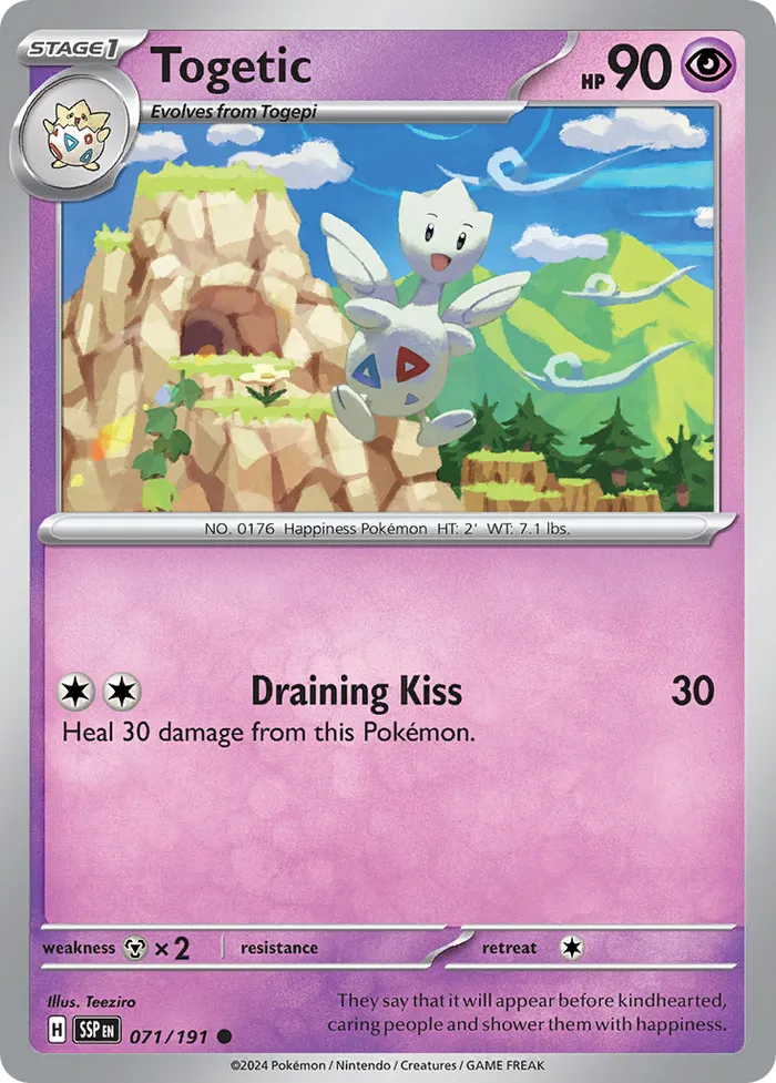 Carte Togetic — Surging Sparks