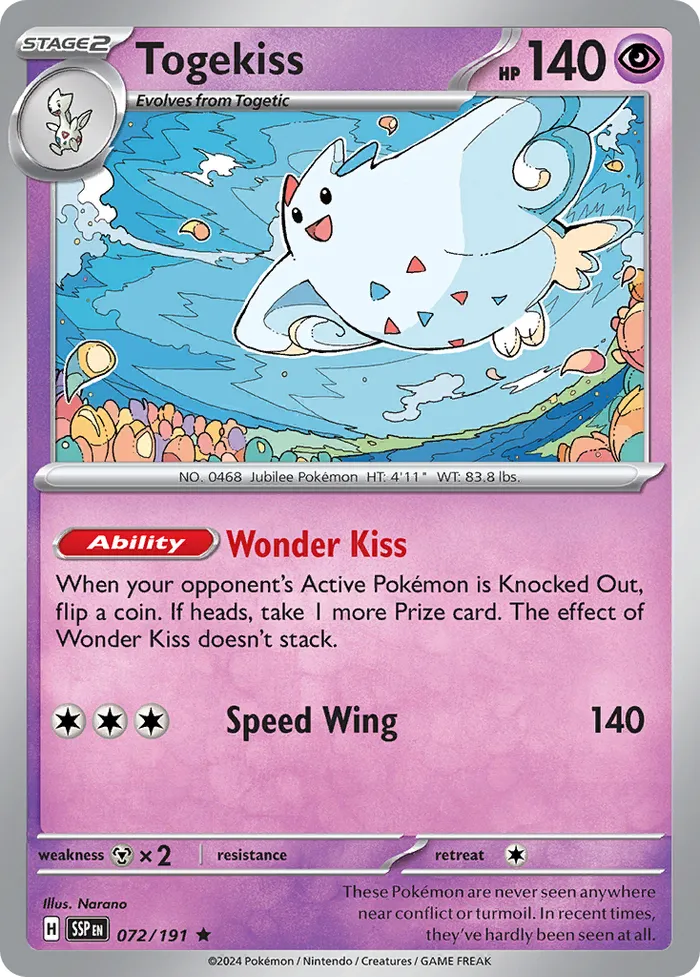 Carte Togekiss — Surging Sparks