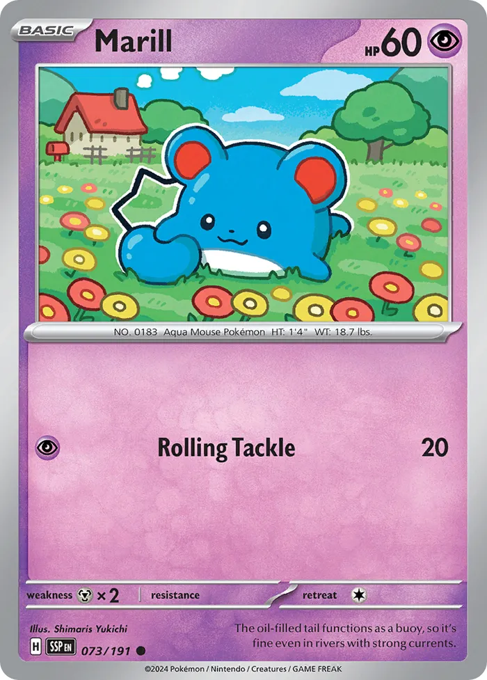 Carte Marill — Surging Sparks