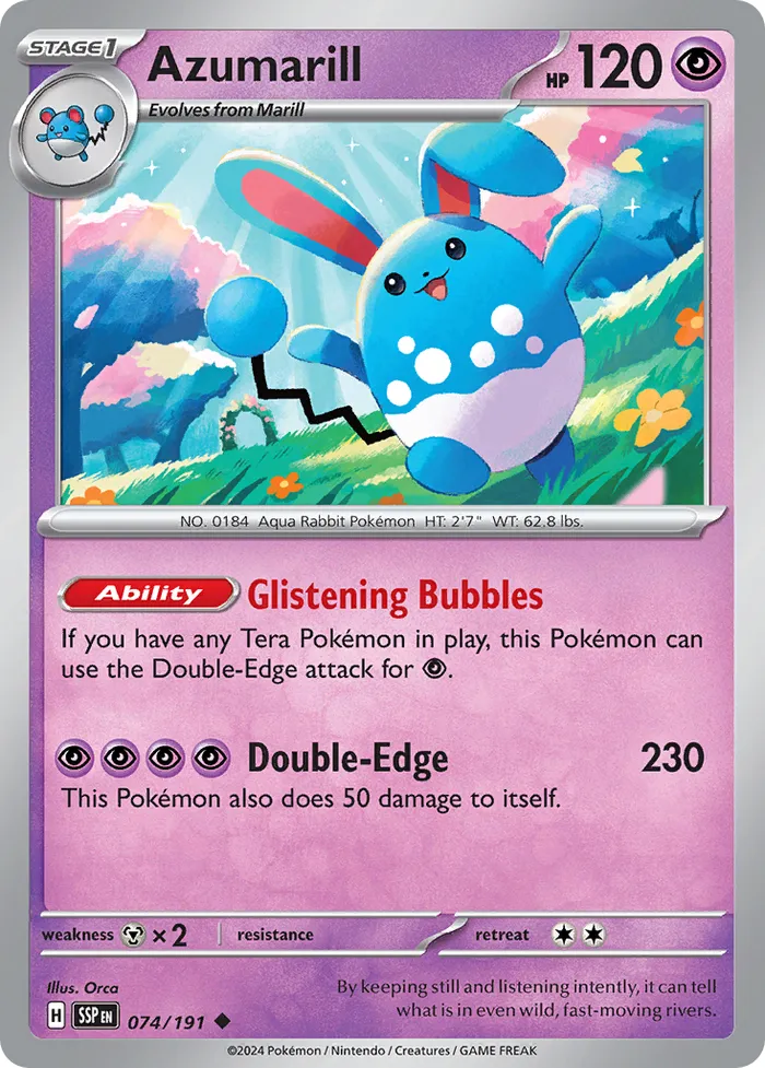 Carte Azumarill — Surging Sparks