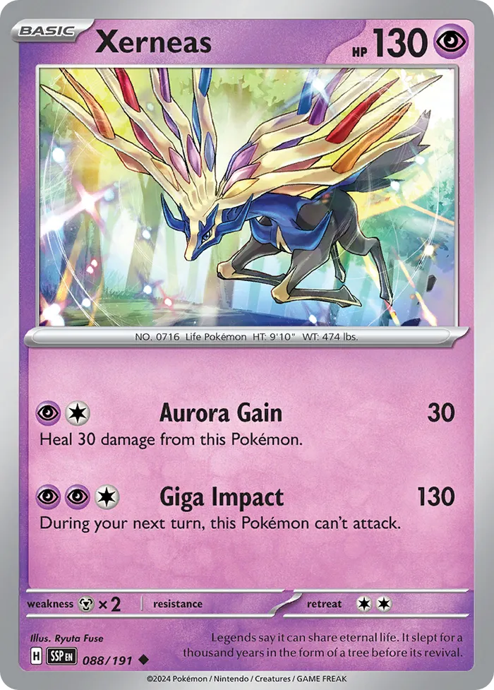 Carte Xerneas — Surging Sparks