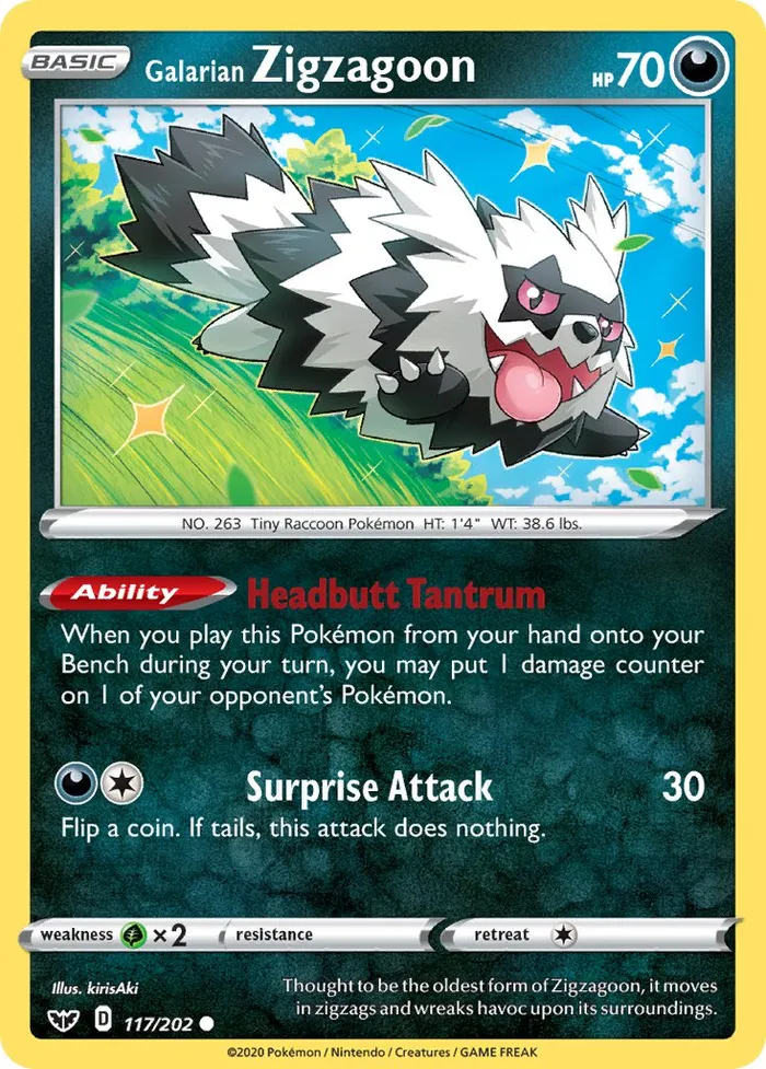 Carte Zigzaton de Galar — Sword & Shield
