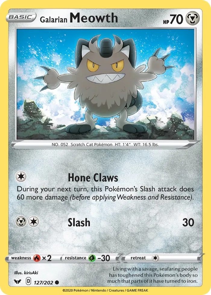 Carte Miaouss de Galar — Sword & Shield