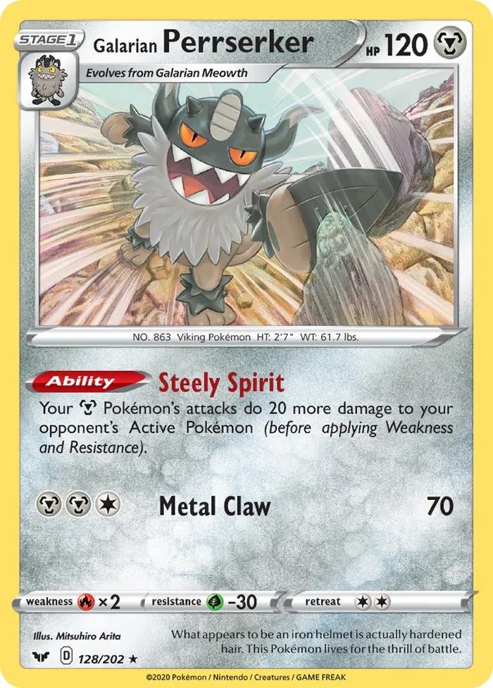 Carte Berserkatt de Galar — Sword & Shield