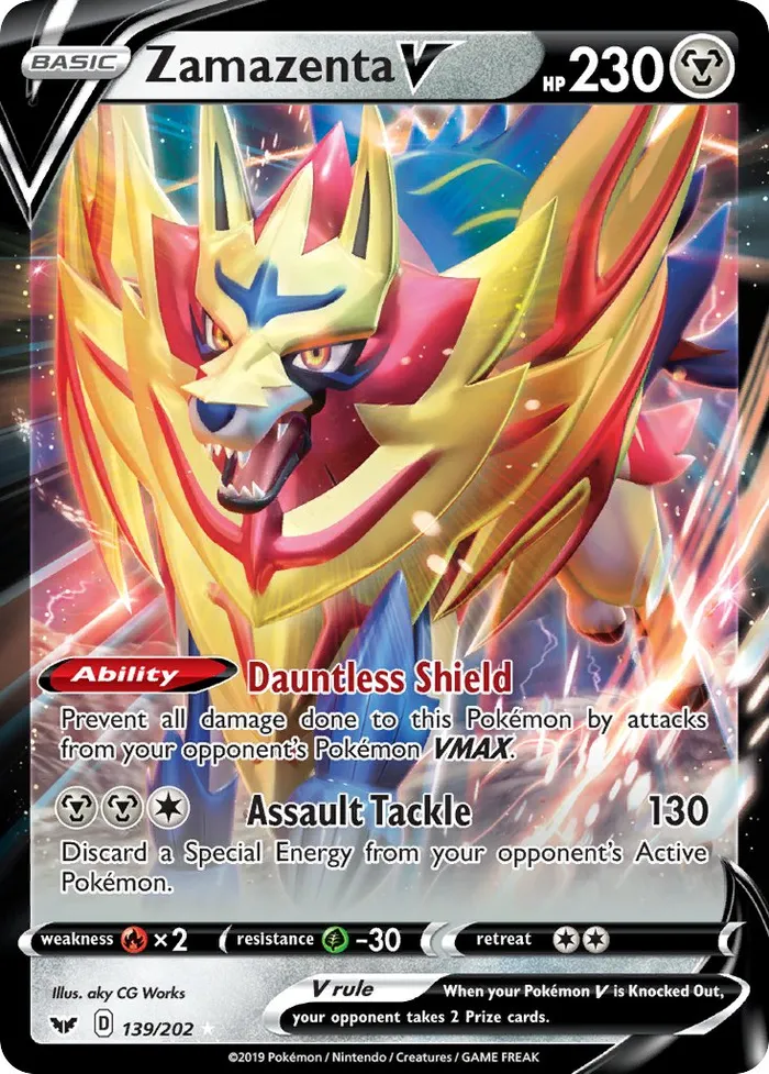 Carte Zamazenta V — Sword & Shield