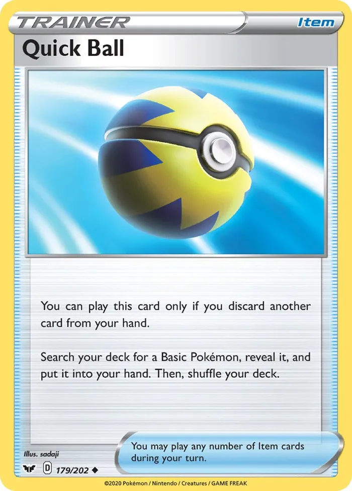 Carte Rapide Ball — Sword & Shield