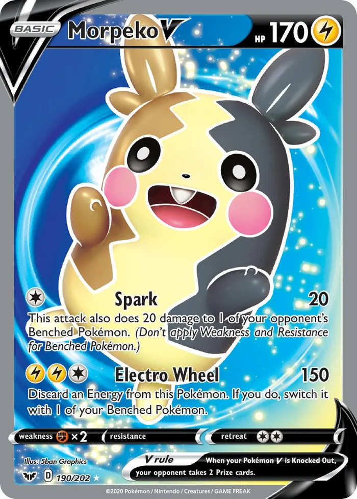 Carte Morpeko V — Sword & Shield