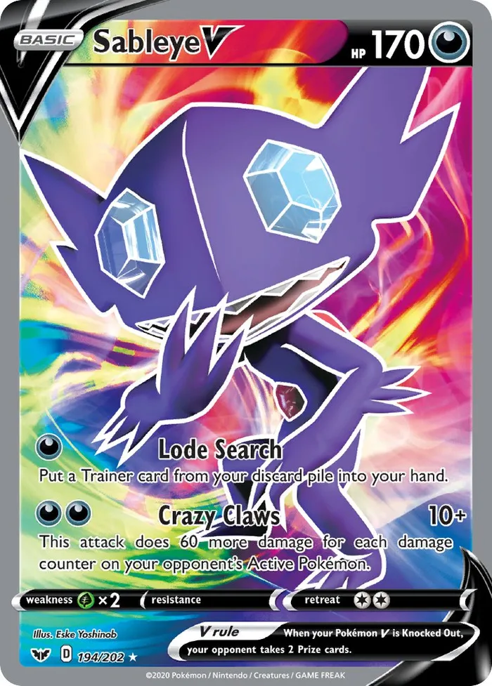 Carte Ténéfix V — Sword & Shield