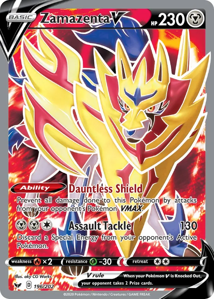 Carte Zamazenta V — Sword & Shield