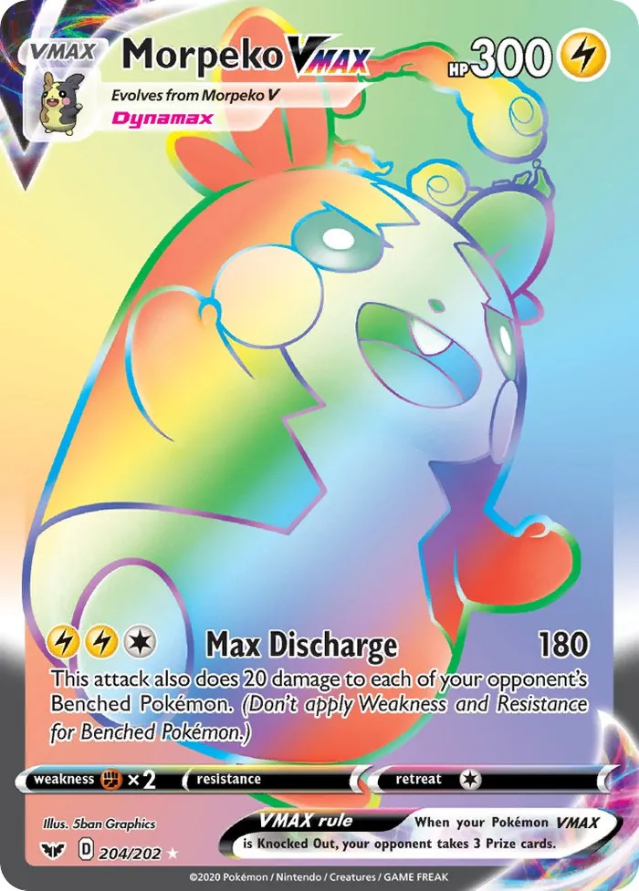 Carte Morpeko VMAX — Sword & Shield