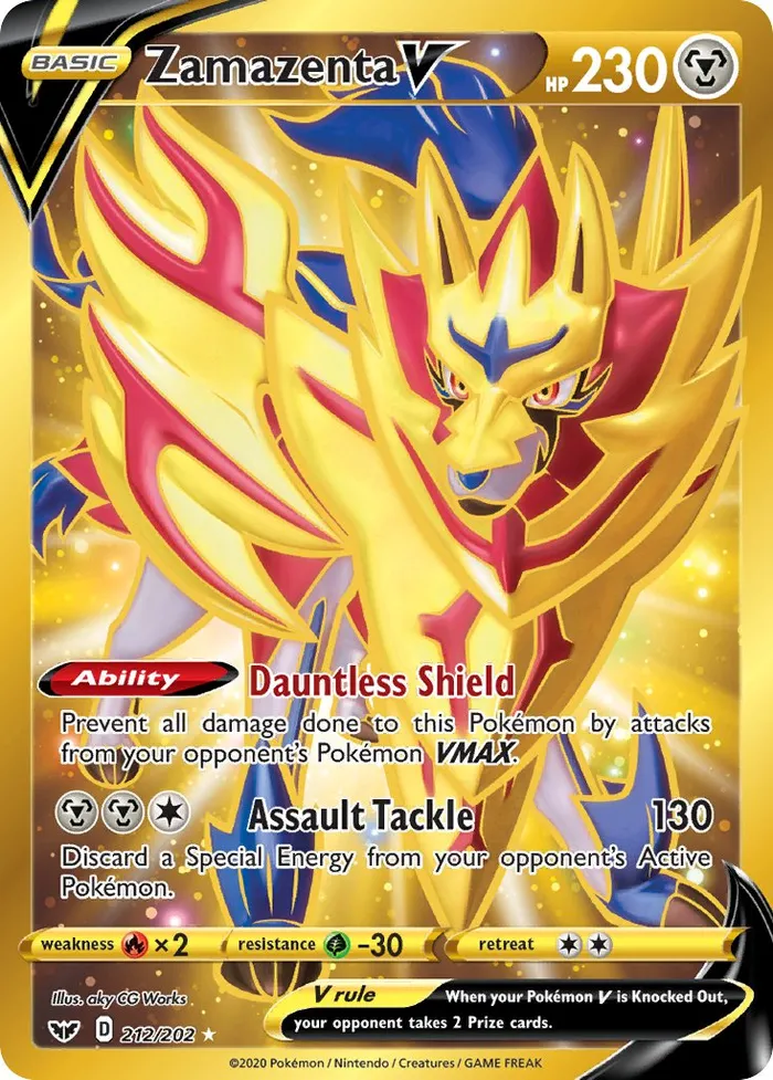 Carte Zamazenta V — Sword & Shield