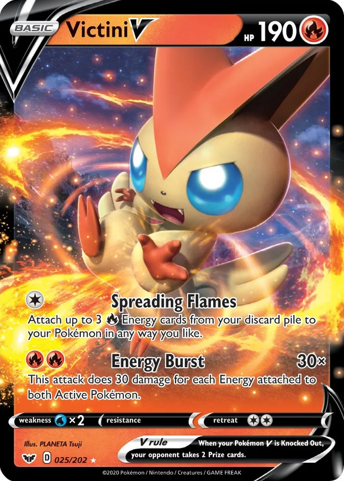 Carte Victini V — Sword & Shield