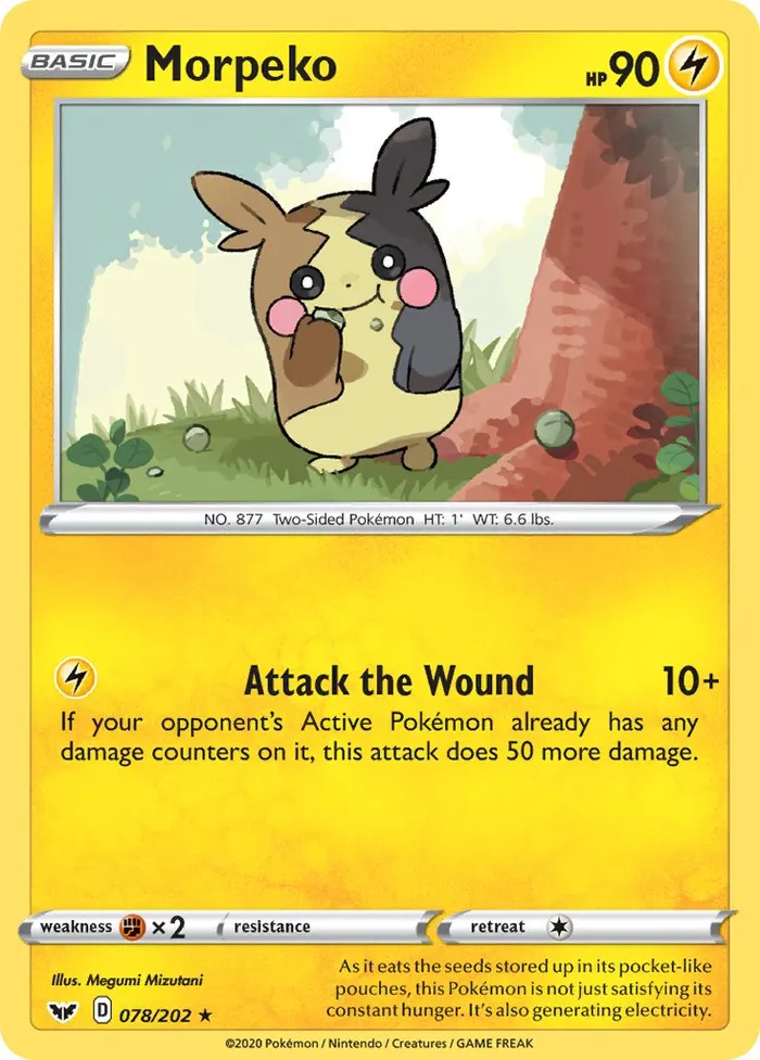 Carte Morpeko — Sword & Shield