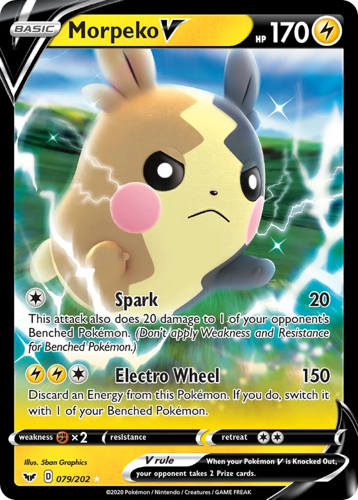 Carte Morpeko V — Sword & Shield