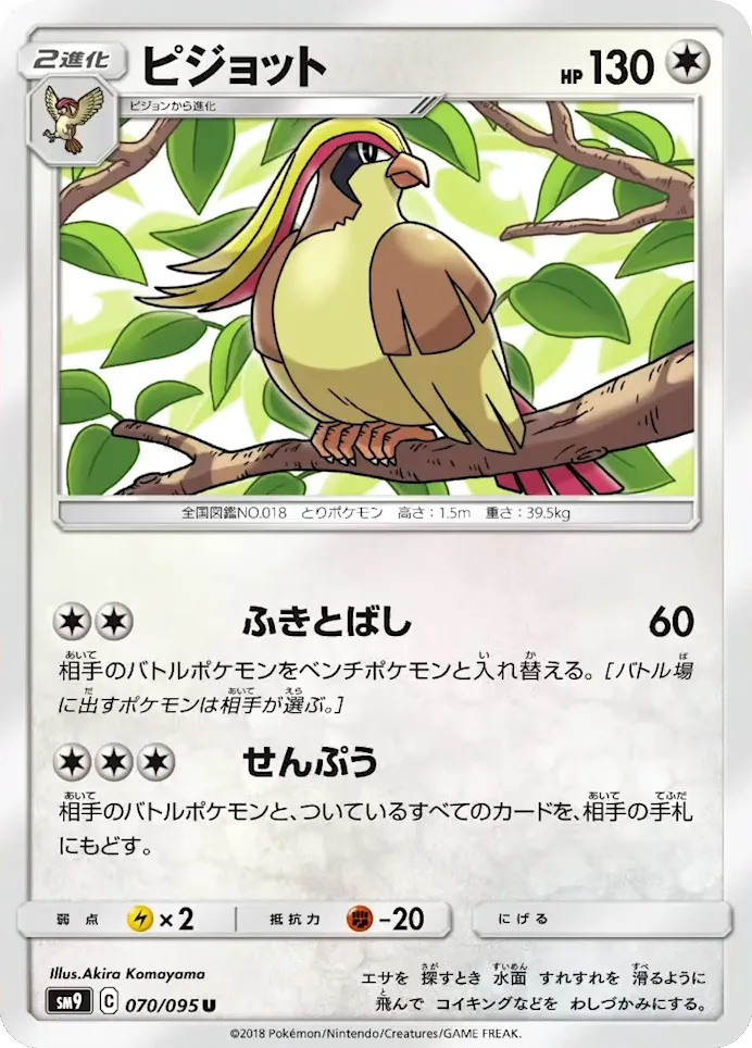 Carte Pidgeot — Team Up