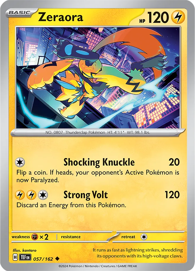 Carte Zeraora — Temporal Forces