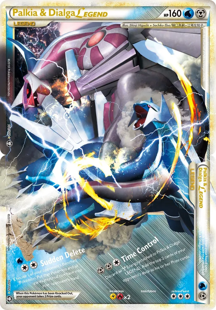 Carte Palkia & Dialga LÉGENDE — Triumphant