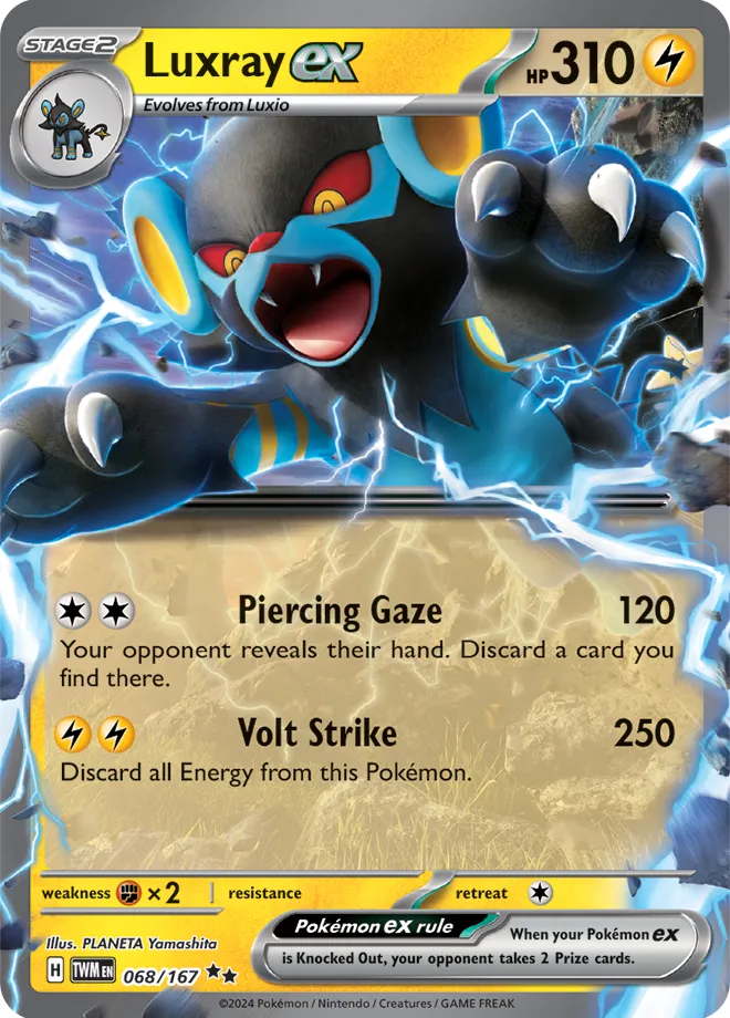 Carte Luxray ex — Twilight Masquerade