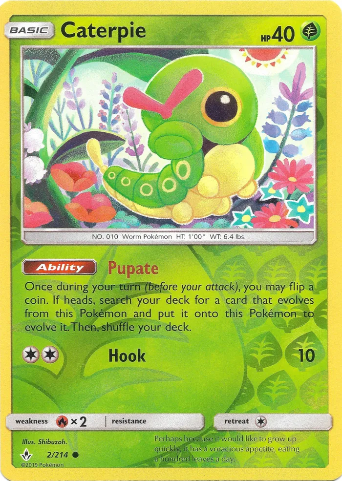 Carte Caterpie — Unbroken Bonds