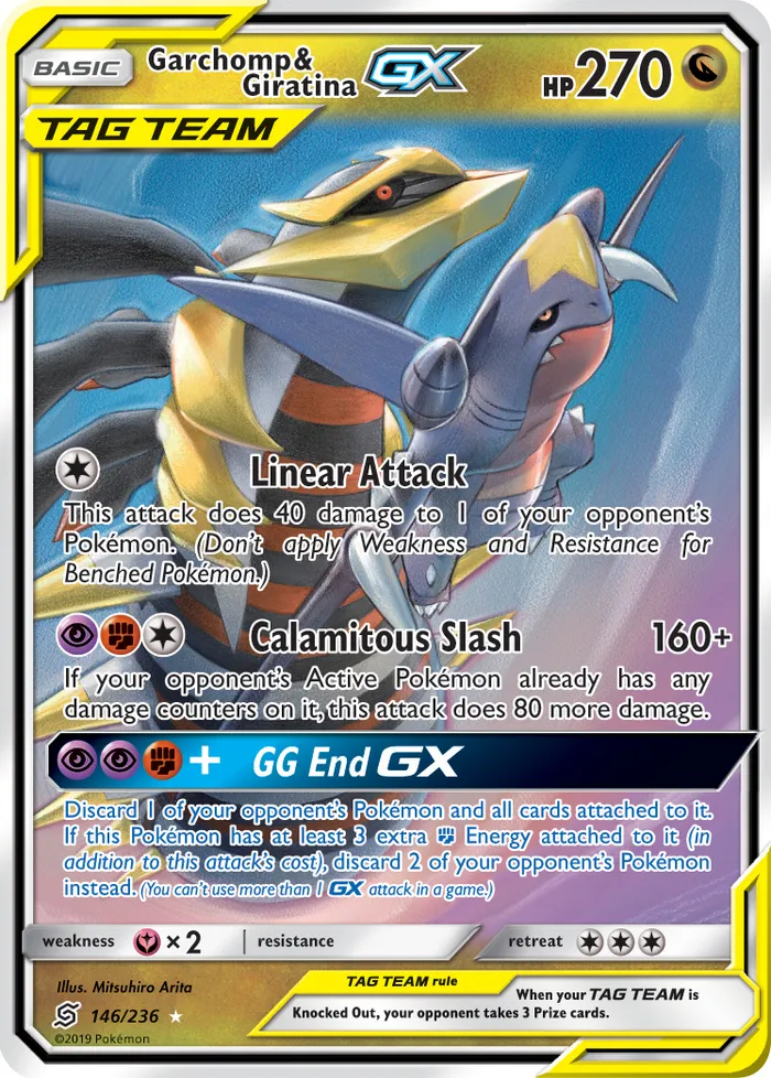 Carte Carchacrok et Giratina GX — Unified Minds