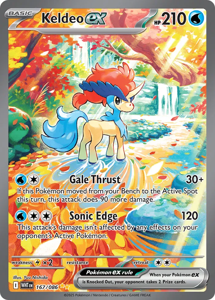 Carte Keldeo ex — White Flare Additionals