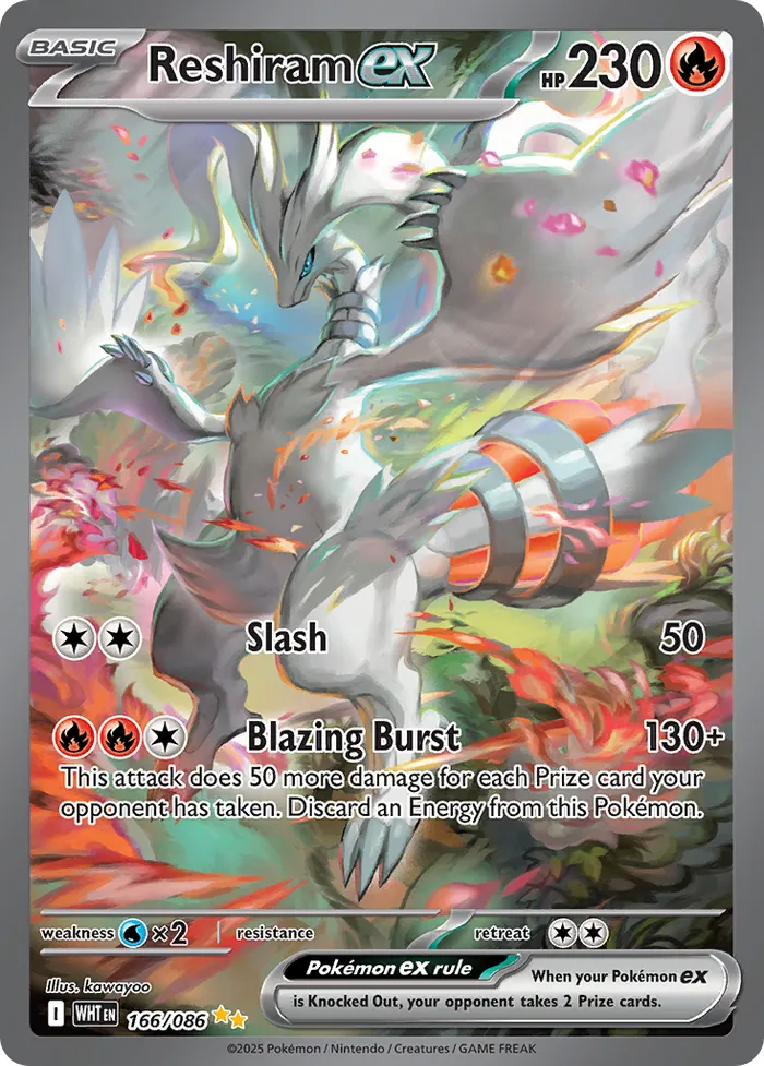 Carte Reshiram ex — White Flare
