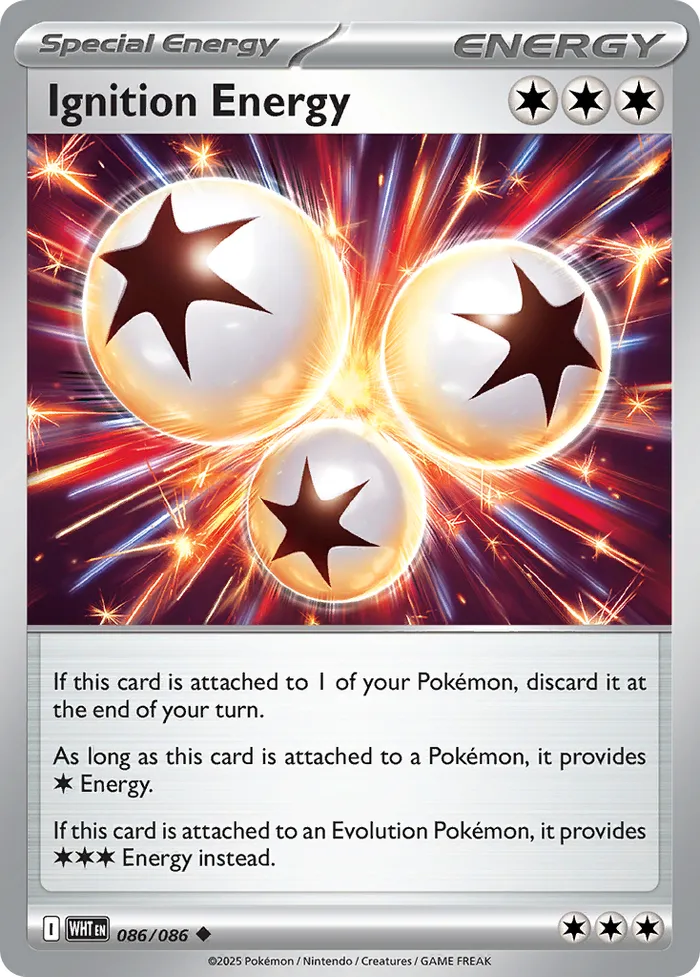 Carte Énergie Amorce — White Flare