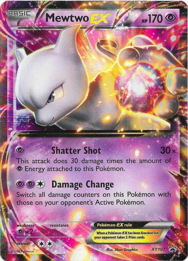 Carte Mewtwo-EX — XY Black Star Promos