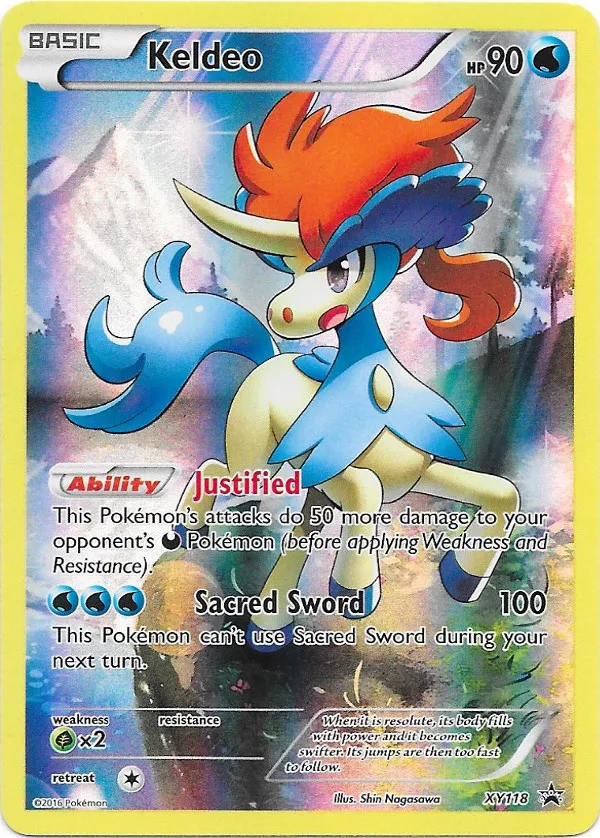 Carte Keldeo — XY Black Star Promos
