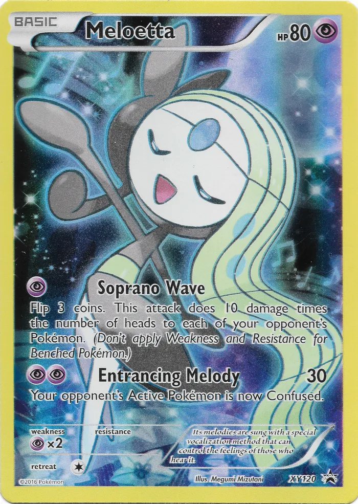 Carte Meloetta — XY Black Star Promos