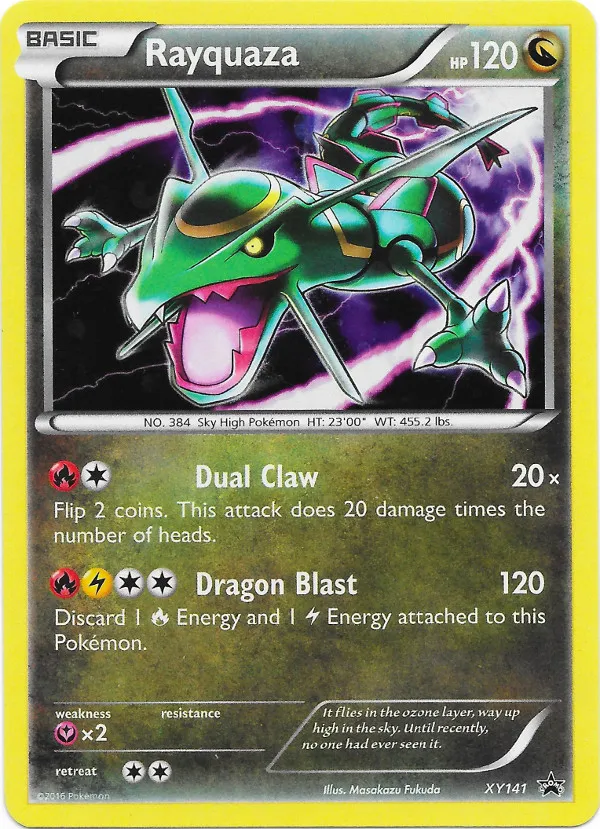 Carte Rayquaza — XY Black Star Promos