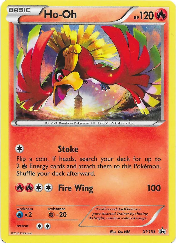 Carte Ho-Oh — XY Black Star Promos