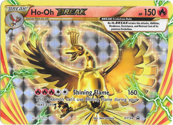Carte Ho-Oh BREAK — XY Black Star Promos