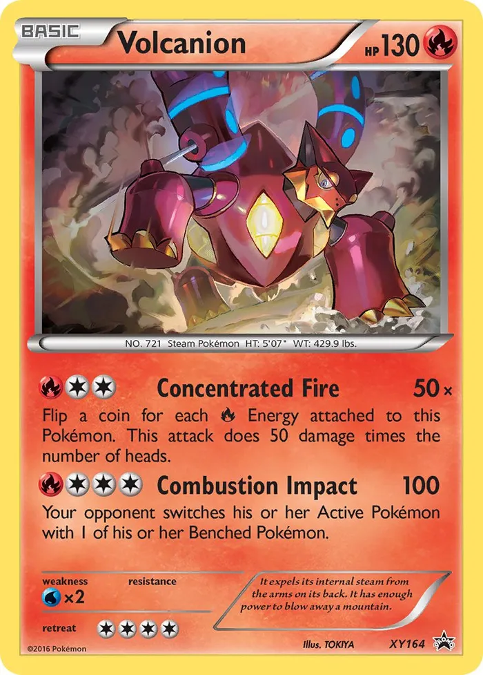 Carte Volcanion — XY Black Star Promos
